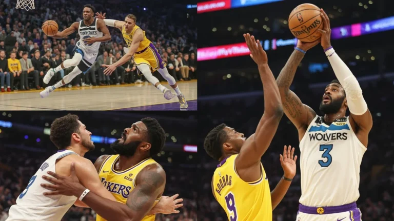 timberwolves vs lakers match player stats