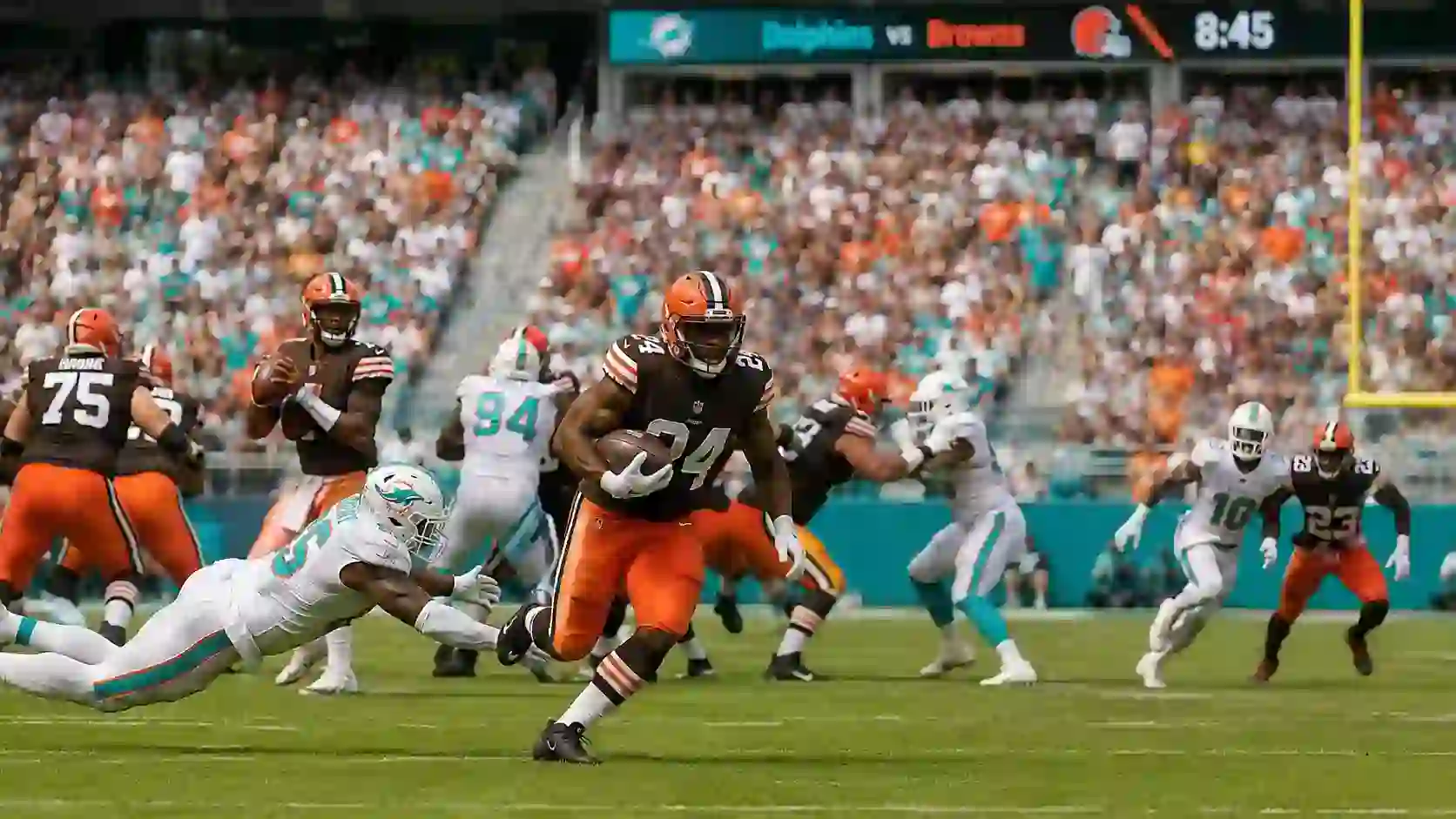 Miami Dolphins vs Cleveland Browns Match Player Stats: